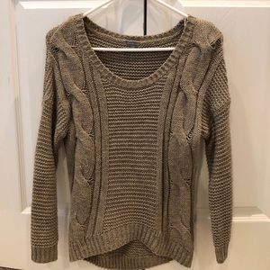 Trendy tan sweater